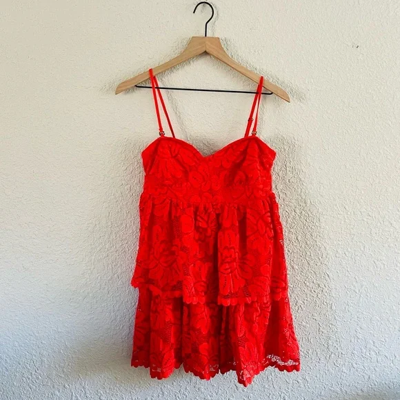 Anthropologie Maeve Strapless Lace Mini Dress NWT - Picture 3 of 15